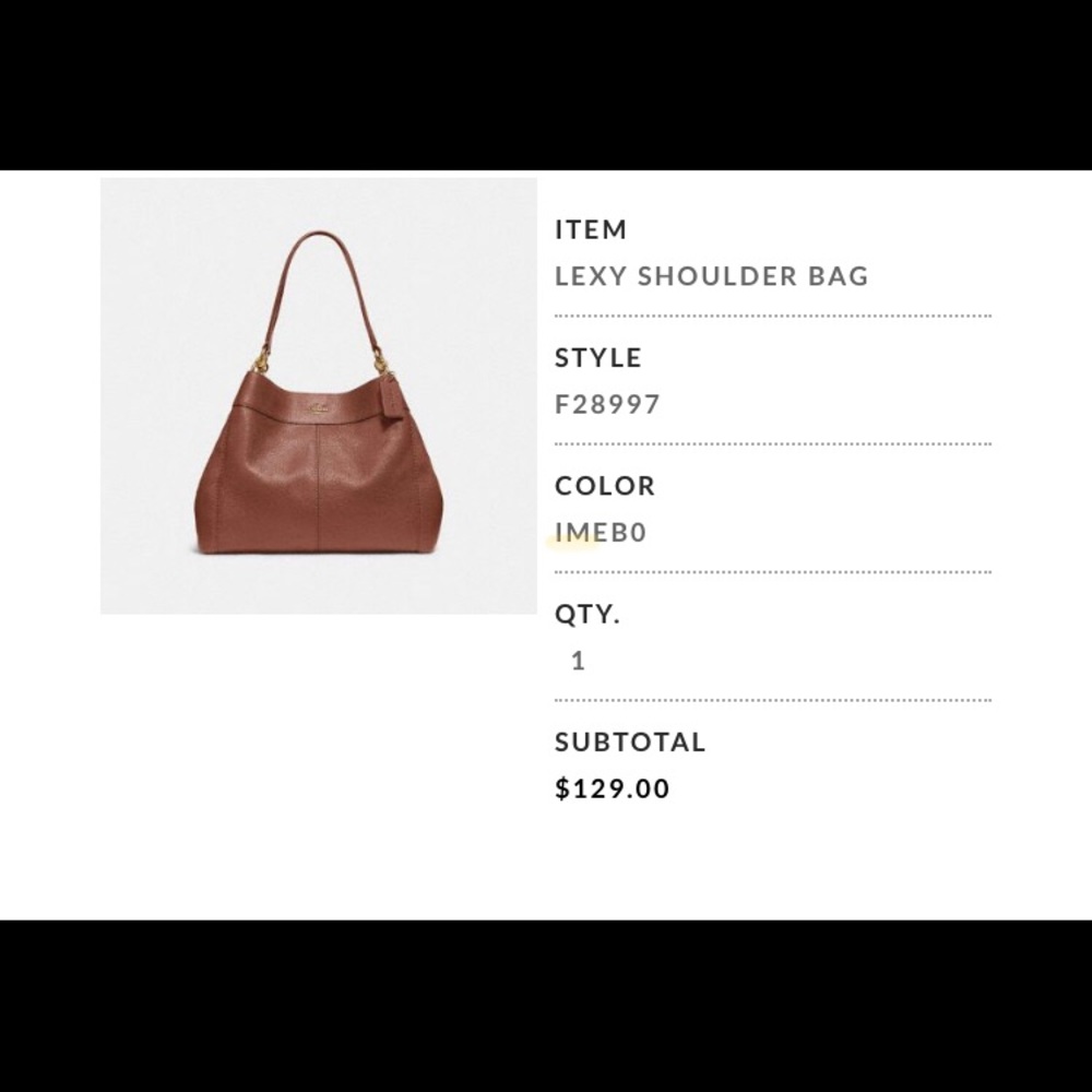 COACH LEXY SHOULDER BAG